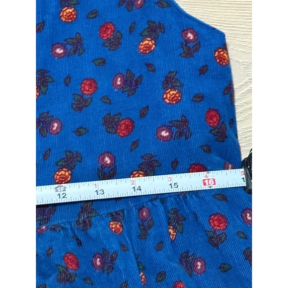 Laura Ashley Floral Corduroy VTG Baggy Jumpsuit Size Medium 80/90s Great Britain - Picture 4 of 15